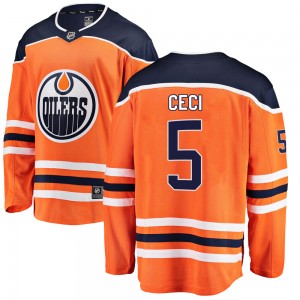 Cody Ceci Edmonton Oilers Youth Fanatics Branded Orange Breakaway Home Jersey