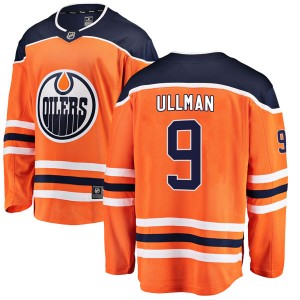 Norm Ullman Edmonton Oilers Youth Fanatics Branded Authentic Orange r Home Breakaway Jersey