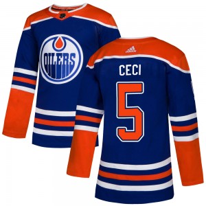 Cody Ceci Edmonton Oilers Men's Adidas Authentic Royal Alternate Jersey