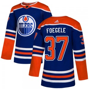 Warren Foegele Edmonton Oilers Men's Adidas Authentic Royal Alternate Jersey