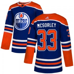 Marty Mcsorley Edmonton Oilers Men's Adidas Authentic Royal Alternate Jersey