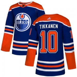 Esa Tikkanen Edmonton Oilers Men's Adidas Authentic Royal Alternate Jersey