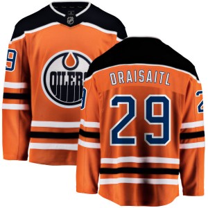 Leon Draisaitl Edmonton Oilers Youth Fanatics Branded Orange Home Breakaway Jersey