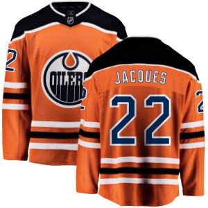 Jean-Francois Jacques Edmonton Oilers Youth Fanatics Branded Orange Home Breakaway Jersey