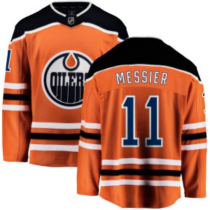 Mark Messier Edmonton Oilers Men's Fanatics Branded Orange Home Breakaway Jersey