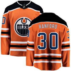 Bill Ranford Edmonton Oilers Men's Fanatics Branded Orange Home Breakaway Jersey