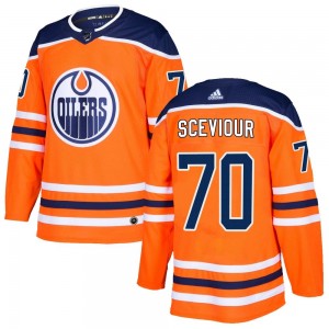 Colton Sceviour Edmonton Oilers Men's Adidas Authentic Orange r Home Jersey