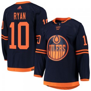 Derek Ryan Edmonton Oilers Men's Adidas Authentic Navy Alternate Primegreen Pro Jersey