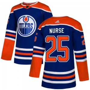 Darnell Nurse Edmonton Oilers Youth Adidas Authentic Royal Alternate Jersey