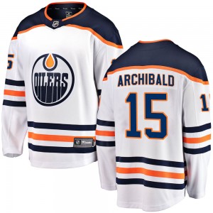 Josh Archibald Edmonton Oilers Men's Fanatics Branded White Breakaway Away Jersey