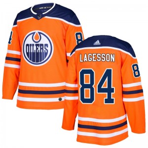 William Lagesson Edmonton Oilers Youth Adidas Authentic Orange r Home Jersey