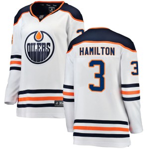 Al Hamilton Edmonton Oilers Women's Fanatics Branded Authentic White Away Breakaway Jersey