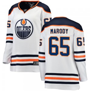 Cooper Marody Edmonton Oilers Women's Fanatics Branded White Breakaway Away Jersey