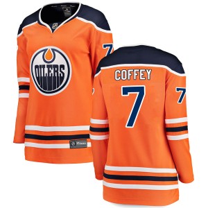 Paul Coffey Edmonton Oilers Women's Fanatics Branded Authentic Orange r Home Breakaway Jersey