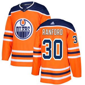 Bill Ranford Edmonton Oilers Men's Adidas Authentic Royal Jersey