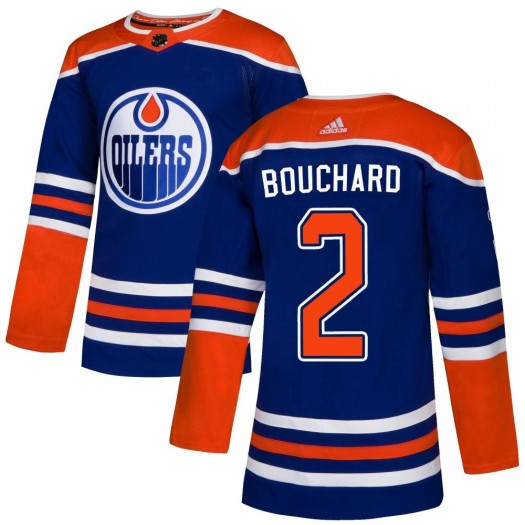 Evan Bouchard Edmonton Oilers Men's Adidas Authentic Royal Alternate Jersey