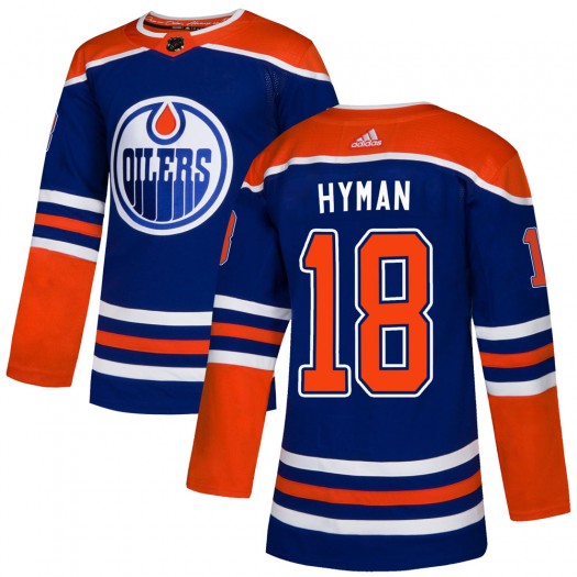 Zach Hyman Edmonton Oilers Men's Adidas Authentic Royal Alternate Jersey