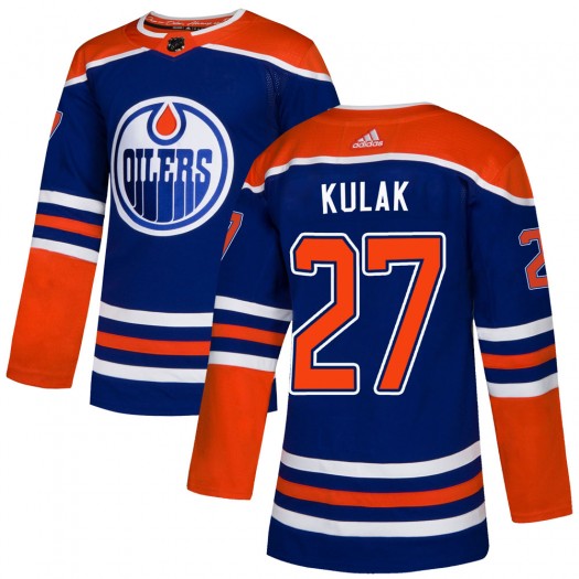 Brett Kulak Edmonton Oilers Men's Adidas Authentic Royal Alternate Jersey