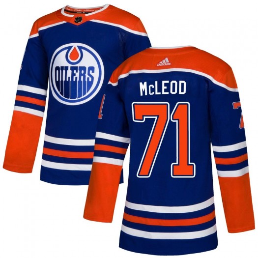 Ryan McLeod Edmonton Oilers Men's Adidas Authentic Royal Alternate Jersey