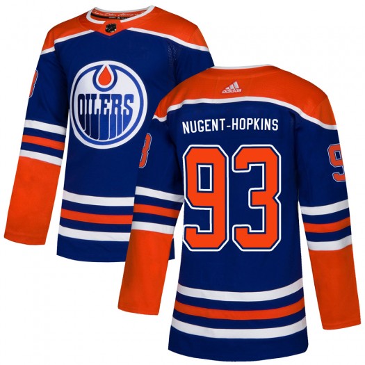 Ryan Nugent-Hopkins Edmonton Oilers Men's Adidas Authentic Royal Alternate Jersey