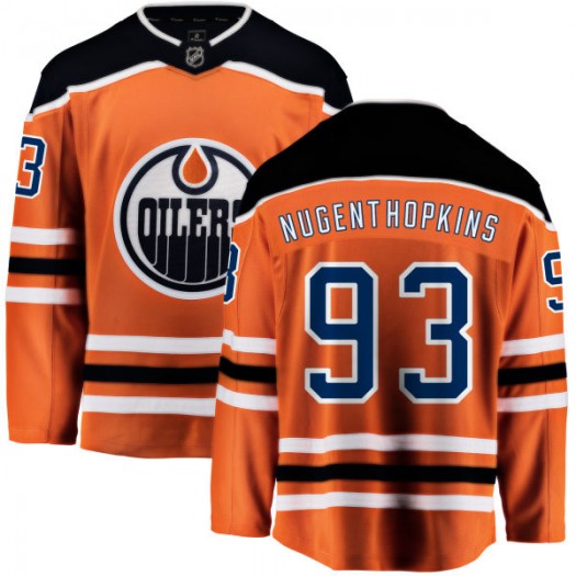 Ryan Nugent-Hopkins Edmonton Oilers Youth Fanatics Branded Orange Home Breakaway Jersey
