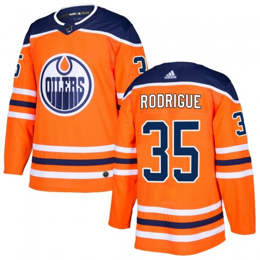 Olivier Rodrigue Edmonton Oilers Men's Adidas Authentic Orange r Home Jersey