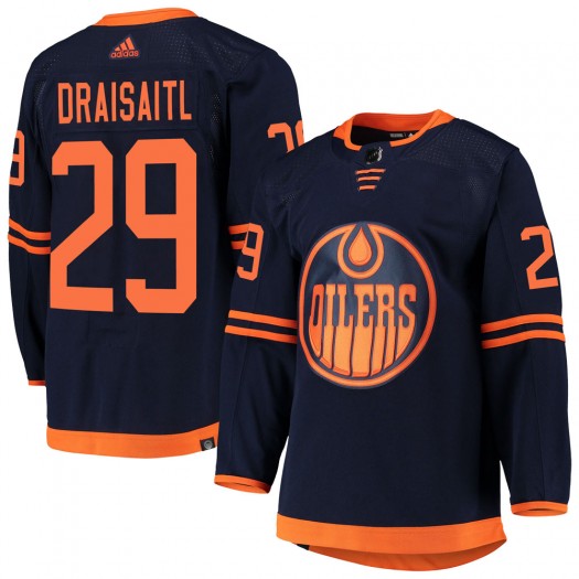 Leon Draisaitl Edmonton Oilers Men's Adidas Authentic Navy Alternate Primegreen Pro Jersey