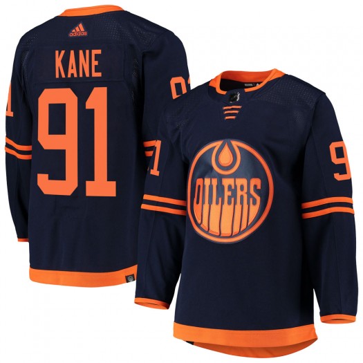Evander Kane Edmonton Oilers Men's Adidas Authentic Navy Alternate Primegreen Pro Jersey