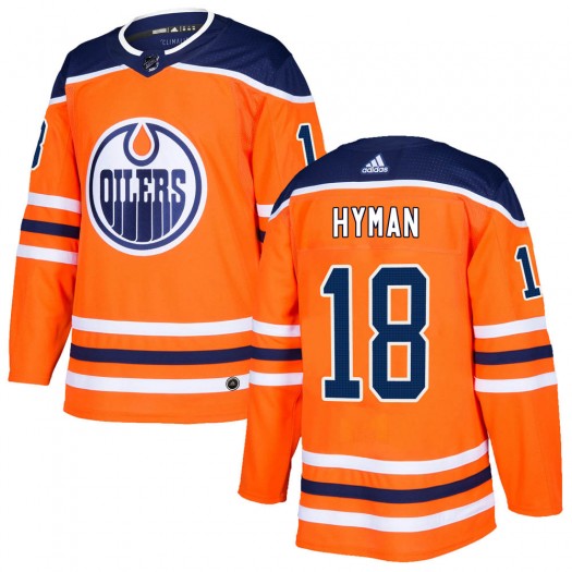 Zach Hyman Edmonton Oilers Youth Adidas Authentic Orange r Home Jersey