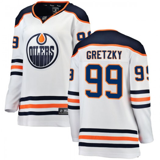 Wayne Gretzky Edmonton Oilers Women's Fanatics Branded White Breakaway Away Jersey