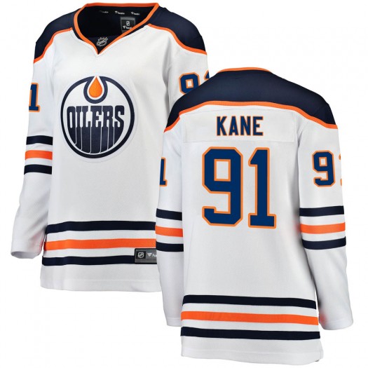 Evander Kane Edmonton Oilers Women's Fanatics Branded White Breakaway Away Jersey