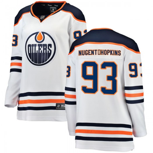 Ryan Nugent-Hopkins Edmonton Oilers Women's Fanatics Branded Authentic White Away Breakaway Jersey