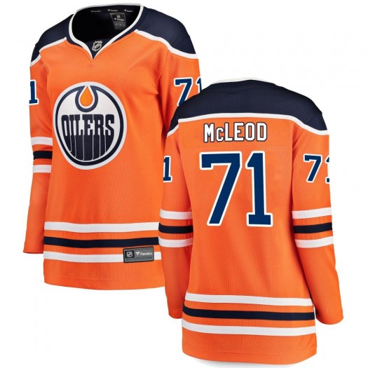 Ryan McLeod Edmonton Oilers Women's Fanatics Branded Orange Breakaway Home Jersey