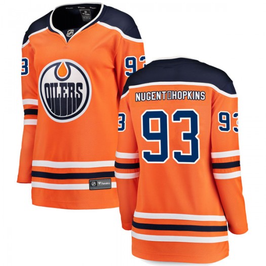 Ryan Nugent-Hopkins Edmonton Oilers Women's Fanatics Branded Authentic Orange r Home Breakaway Jersey
