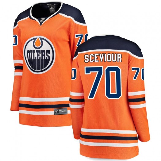 Colton Sceviour Edmonton Oilers Women's Fanatics Branded Orange Breakaway Home Jersey